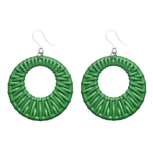Beachy Hoop Dangles Hypoallergenic Earrings for Sensitive Ears with Plastic Posts