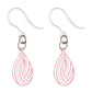 Petite Teardrop Swirl Dangles Hypoallergenic Earrings for Sensitive Ears with Plastic Posts