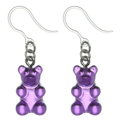 Gummy Bear Drop Dangles Hypoallergenic Earrings for Sensitive Ears with Plastic Posts