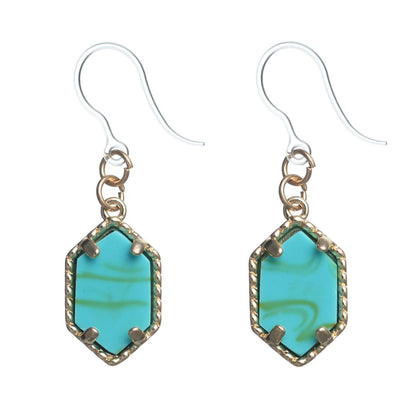 Faux Stone Drop Dangles