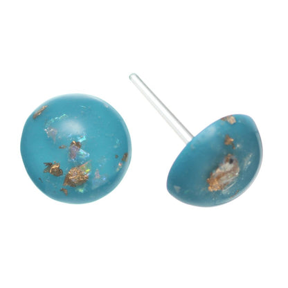 Gold Fleck Button 10mm Studs