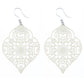 Moroccan Leaf Dangles Hypoallergenic Earrings for Sensitive Ears Made with Plastic Posts