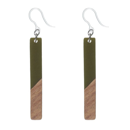 Rectangular Wooden Celluloid Dangles