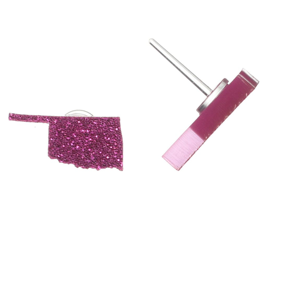 Oklahoma Studs Hypoallergenic Earrings for Sensitive Ears Made with Plastic Posts