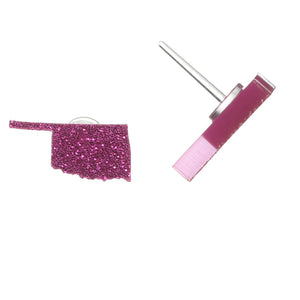 Oklahoma Studs Hypoallergenic Earrings for Sensitive Ears Made with Plastic Posts