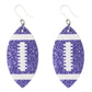 Glitter Football Dangles