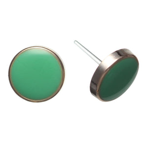Gold Rimmed Paint Drop Studs