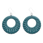 Beachy Hoop Dangles Hypoallergenic Earrings for Sensitive Ears Made with Plastic Posts