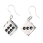 Dice Earrings (Dangles) - white