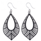 Textured Bird Feather Dangles