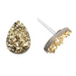 Teardrop Faux Druzy Studs Hypoallergenic Earrings for Sensitive Ears Made with Plastic Posts