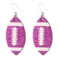 Glitter Football Dangles