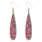 Faux Druzy Raindrop Dangles Hypoallergenic Earrings for Sensitive Ears Made with Plastic Posts