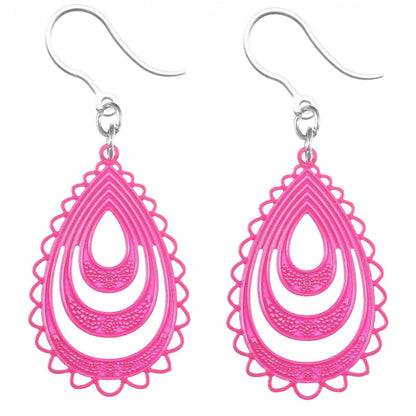 Triple Lace Teardrop Dangles