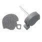 Football Helmet Studs Hypoallergenic Earrings for Sensitive Ears Made with Plastic Posts