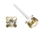 Faux Diamond Earrings (Studs) - 6mm gold