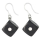Dice Earrings (Dangles) - black