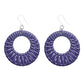 Beachy Hoop Dangles Hypoallergenic Earrings for Sensitive Ears Made with Plastic Posts