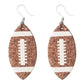 Glitter Football Dangles
