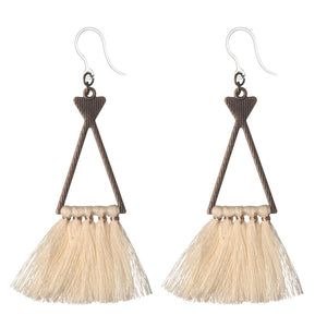 Bohemian Triangle Tassel Dangles