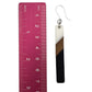 Color Block Wooden Celluloid Bar Earrings (Dangles) - size