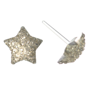 Bubble Star Studs Hypoallergenic Earrings for Sensitive Ears Made with Plastic Posts