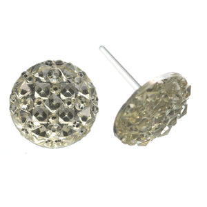 Crocodile Button Studs Hypoallergenic Earrings for Sensitive Ears Made with Plastic Posts