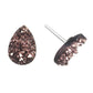 Teardrop Faux Druzy Studs Hypoallergenic Earrings for Sensitive Ears Made with Plastic Posts