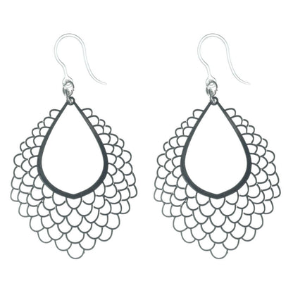Water Droplet Dangles Hypoallergenic Earrings for Sensitive Ears Made with Plastic Hooks