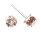 Faux Diamond Earrings (Studs) - 6mm rose gold