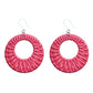 Beachy Hoop Dangles Hypoallergenic Earrings for Sensitive Ears Made with Plastic Posts