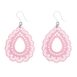Lacey Floral Teardrop Dangles