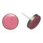 Gold Rimmed Paint Drop Studs Hypoallergenic Earrings for Sensitive Ears Made with Plastic Posts