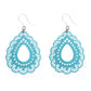 Lacey Floral Teardrop Dangles