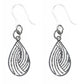 Petite Teardrop Swirl Dangles Hypoallergenic Earrings for Sensitive Ears Made with Plastic Posts