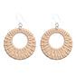 Beachy Hoop Dangles Hypoallergenic Earrings for Sensitive Ears Made with Plastic Posts