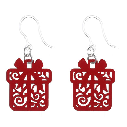 Christmas Present Earrings (Dangles)