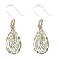 Petite Teardrop Swirl Dangles Hypoallergenic Earrings for Sensitive Ears Made with Plastic Posts
