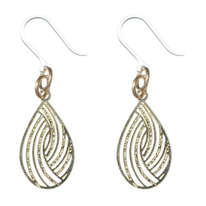 Petite Teardrop Swirl Dangles