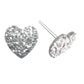 Faux Druzy Heart Studs