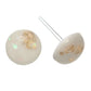 Gold Fleck Button 10mm Studs Hypoallergenic Earrings for Sensitive Ears Made with Plastic Posts