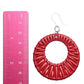 Beachy Hoop Dangles Hypoallergenic Earrings for Sensitive Ears Made with Plastic Posts