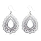 Lacey Floral Teardrop Dangles