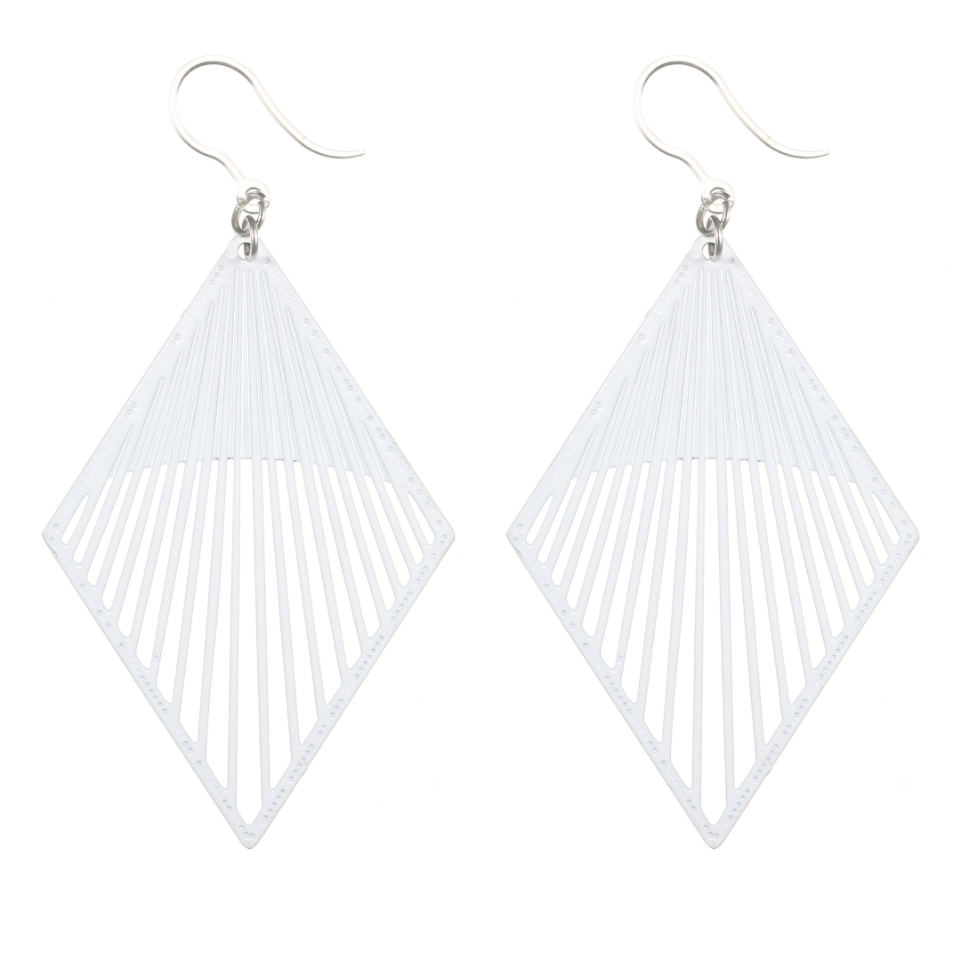 Large Suspension Bridge Dangles Hypoallergenic Earrings for Sensitive Ears Made with Plastic Posts
