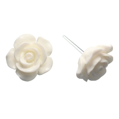 Large Shiny Rose Studs