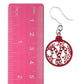 Candy Cane Ornament Earrings (Dangles) - ruler