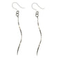 Dainty Spiral Drop Earrings (Dangles) - silver