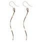 Dainty Spiral Drop Earrings (Dangles) - gold