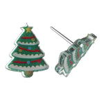 Christmas Tree Cake Earrings (Studs)