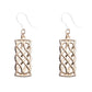 Intricate Metallic Drop Earrings Dangles
